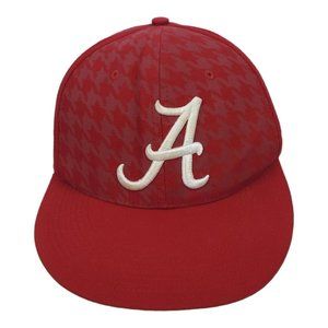 Nike 643 Alabama Fitted OSFA Cap Football Roll Tide Bama Trucker Hat Crimson